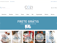 Tablet Screenshot of cozi.com.br